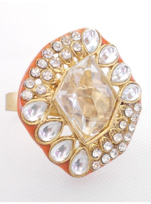 Kundan Finger Ring